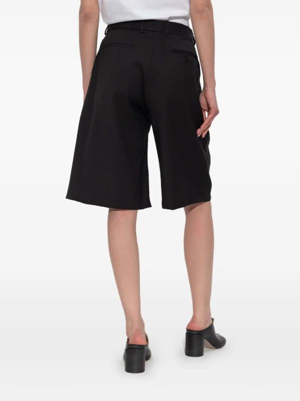 R13 Black Twist-Detail Shorts | Browns Knee-Length Shorts