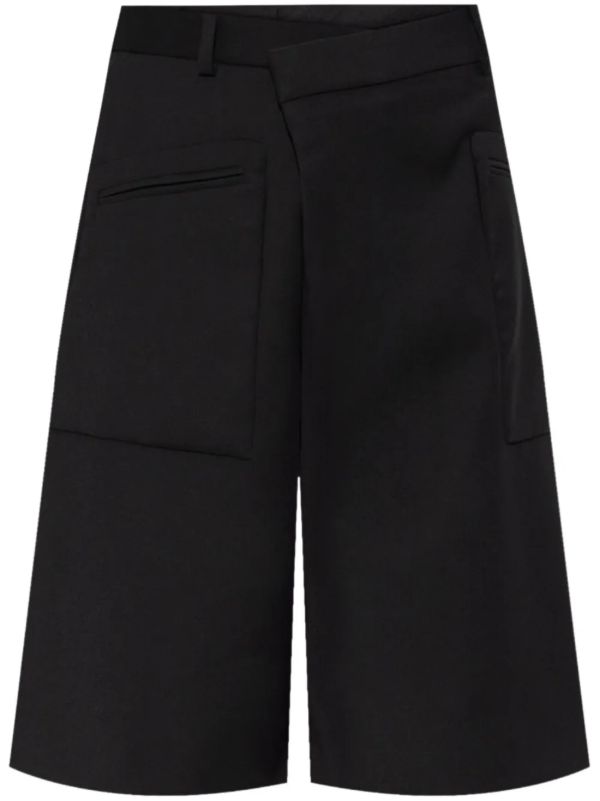 R13 Black Twist-Detail Shorts | Browns Knee-Length Shorts