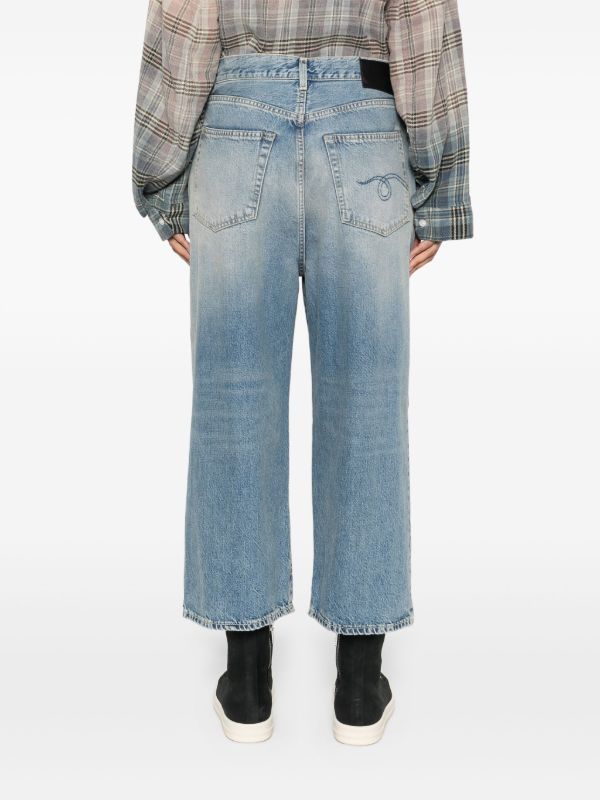 R13 Blue Cropped Wide-Leg Jeans | Browns Wide-Leg Jeans
