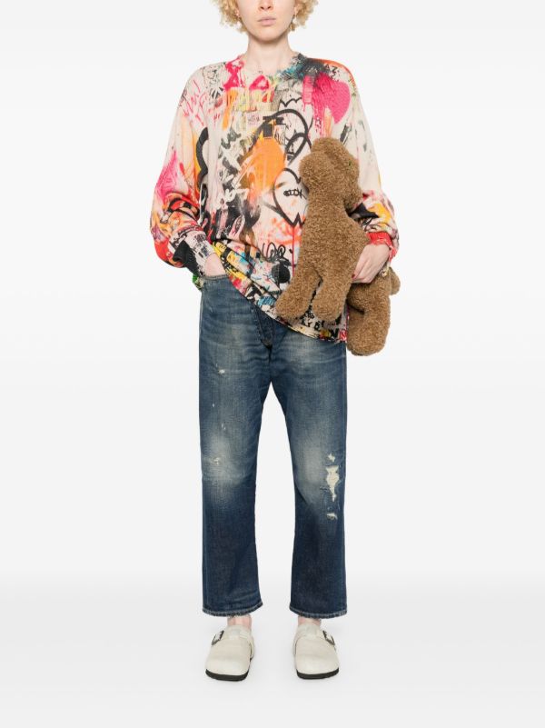 R13 Blue Crossover Jeans | Browns Straight-Leg Jeans