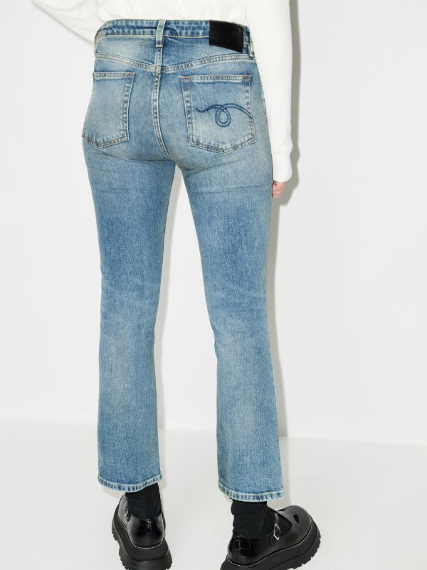 R13 Kick Fit Mid-Rise Jeans | Browns Flares & Bell Bottom Jeans