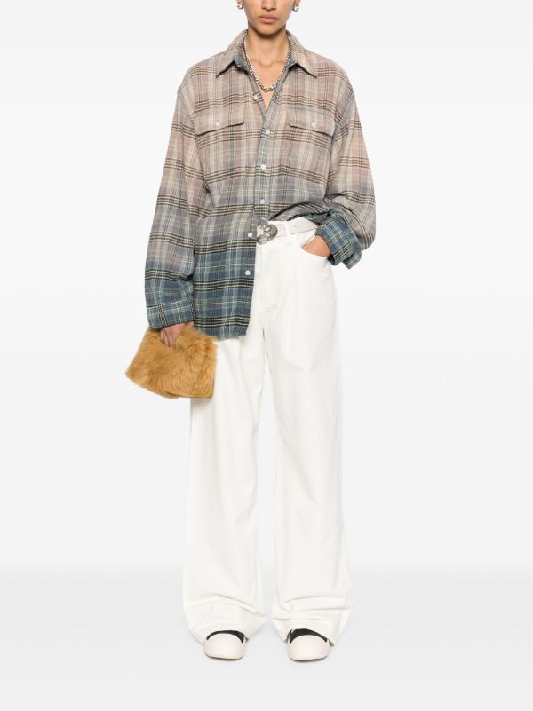 R13 White Cotton Wide-Leg Jeans | Browns Wide-Leg Jeans