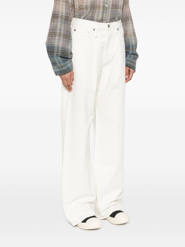 R13 White Cotton Wide-Leg Jeans | Browns Wide-Leg Jeans