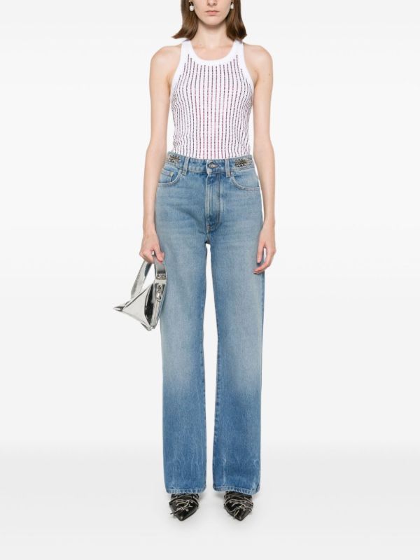 Rabanne Blue Straight-Leg Jeans | Browns Straight-Leg Jeans