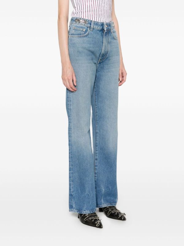 Rabanne Blue Straight-Leg Jeans | Browns Straight-Leg Jeans