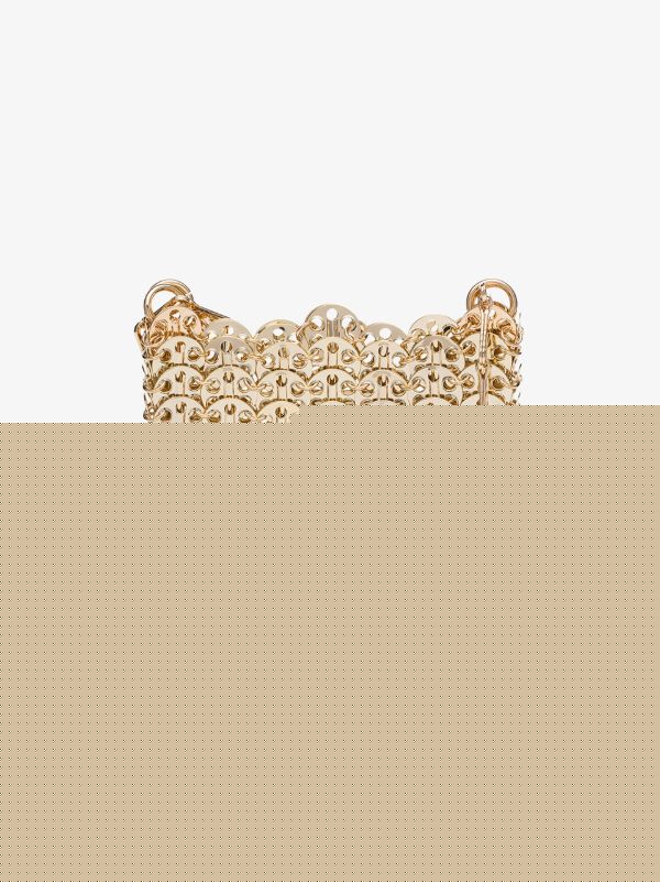 Rabanne Gold Nano 1969 mini chain bag | Browns Shoulder Bags