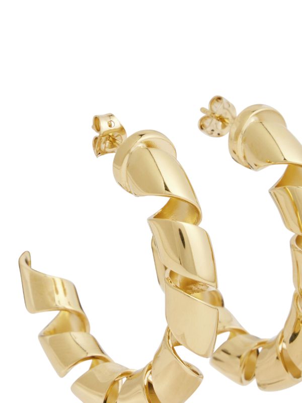 Rabanne Gold-Tone XL Link Twist Earrings | Browns Earrings