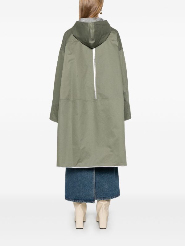 Rabanne Green Reversible Parka Coat | Browns Parkas