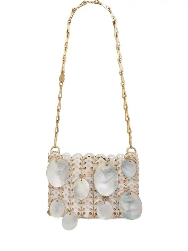 Rabanne nano 1969 shoulder bag | Browns Shoulder Bags