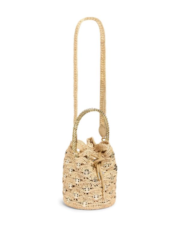 Rabanne Neutral Paco Bucket Bag | Browns Bucket Bags
