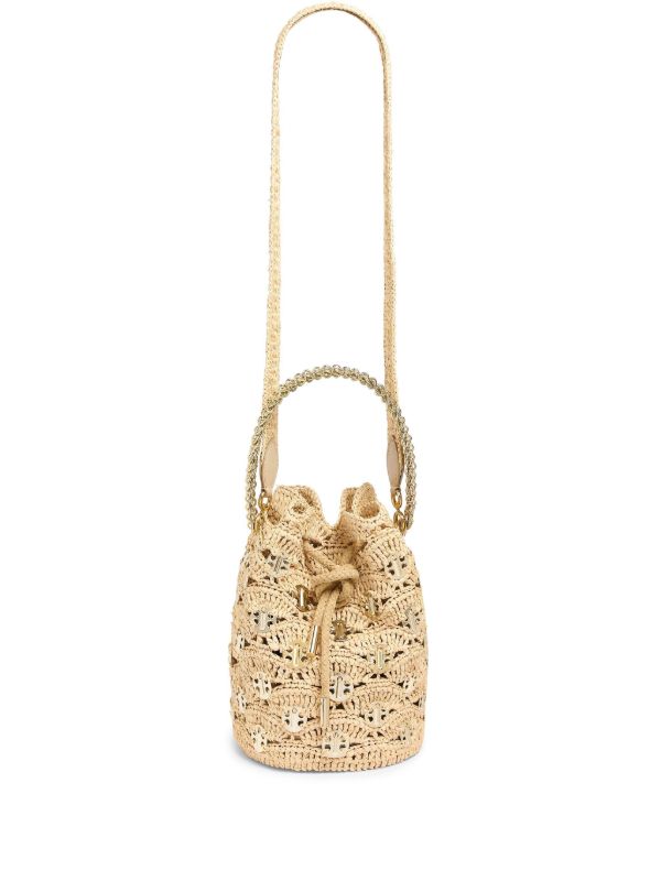 Rabanne Neutral Paco bucket bag | Browns Bucket Bags