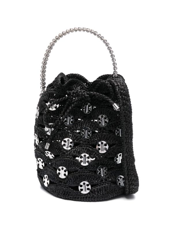 Rabanne Raffia Bucket Bag | Browns Bucket Bags