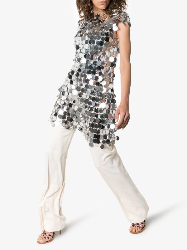 Rabanne Sequin Chain-disc Mini Dress | Browns Cocktail & Party Dresses