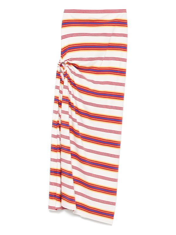 Rabanne striped midi skirt | Browns Fitted Skirts