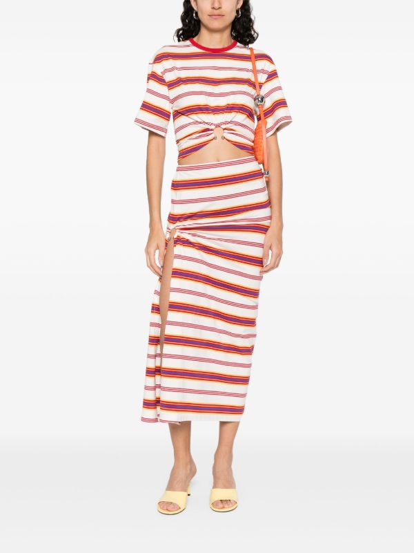 Rabanne Striped T-shirt | Browns T-Shirts & Jersey Shirts