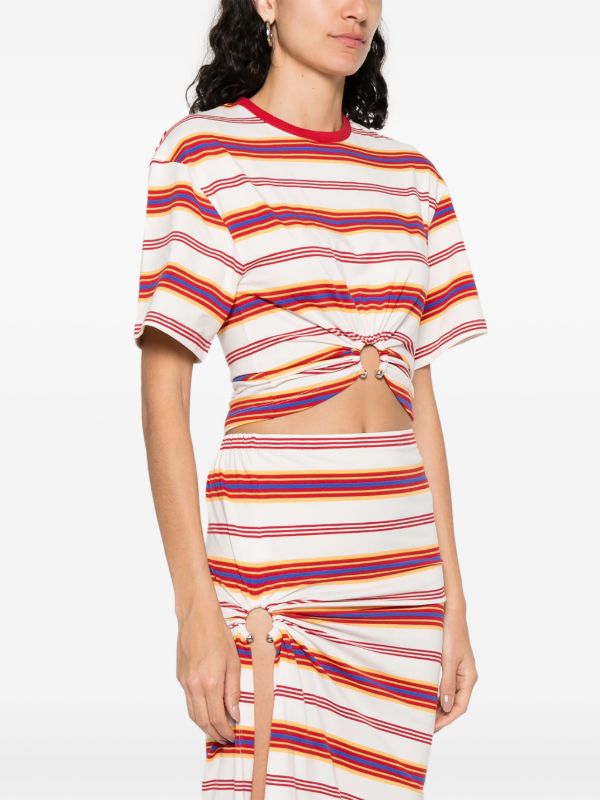 Rabanne Striped T-shirt | Browns T-Shirts & Jersey Shirts