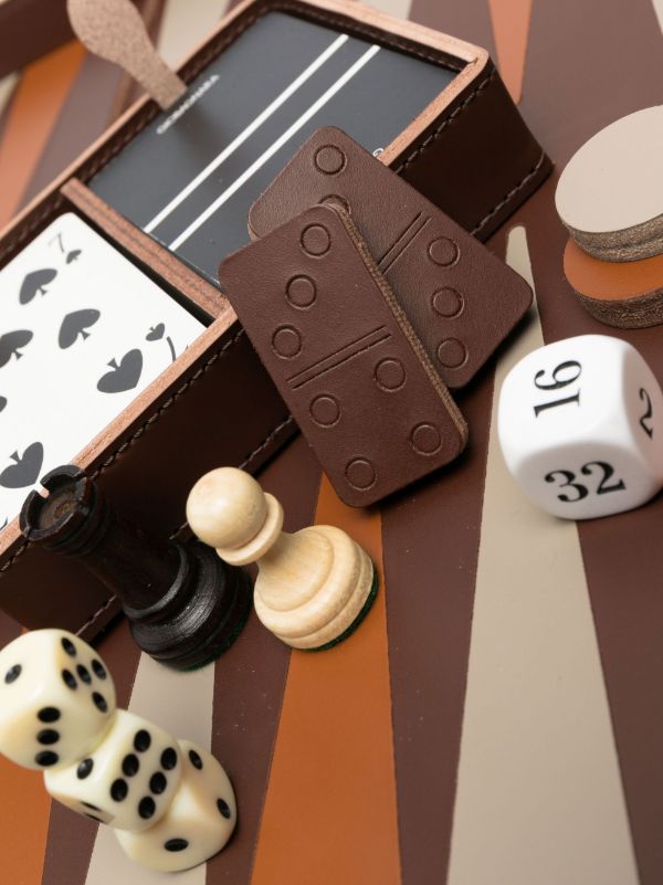 Rabitti 1969 Brown Saddle-leather Sanremo Game Compendium | Browns Collectibles