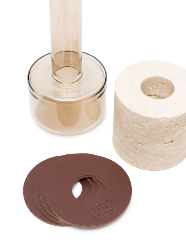 Rabitti 1969 Neutral Cliff Stone Vase | Browns Vases