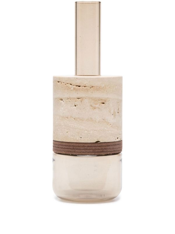 Rabitti 1969 Neutral Cliff Stone Vase | Browns Vases