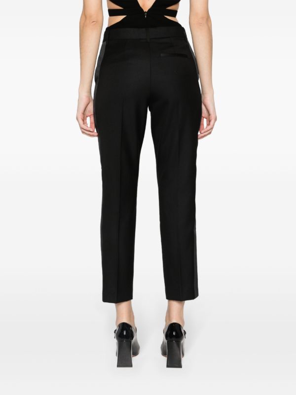 RACIL Black Mick Wool Cropped Trousers | Browns Cropped Pants