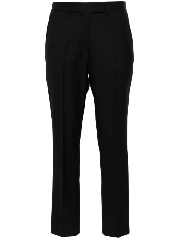 RACIL Black Mick wool cropped trousers | Browns Cropped Pants
