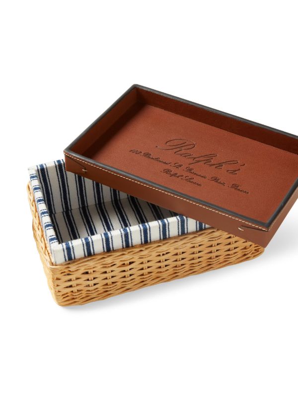 Ralph Lauren Home Brown Bailey Small Woven Box | Browns Trinket Boxes