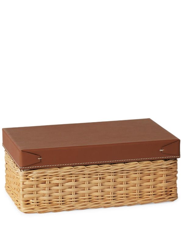 Ralph Lauren Home brown Bailey small woven box | Browns Trinket Boxes