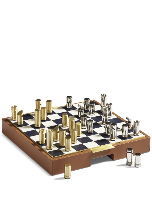 Ralph Lauren Home Brown Fowler Chess and Checkers Game Set | Browns Table Games