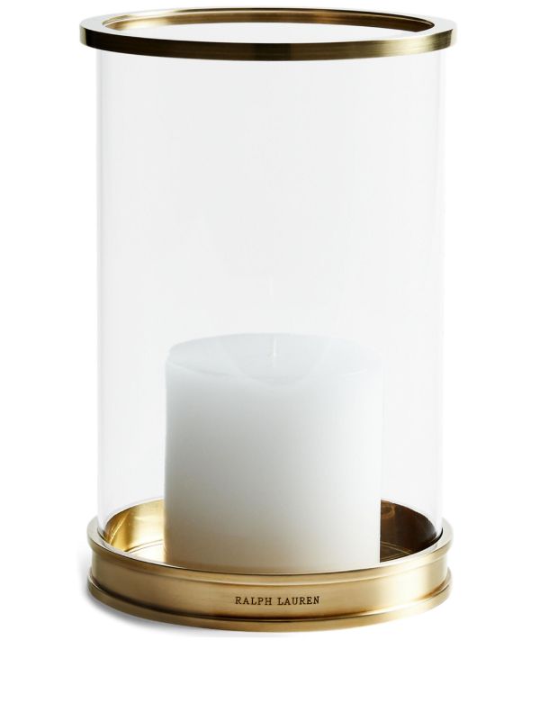 Ralph Lauren Home Gold-Tone Modern Brass Large Hurricane | Browns Candles