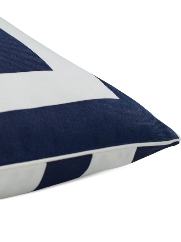 Ralph Lauren Home Holton Striped Logo Cushion (56cm X 56cm) | Browns Cushions