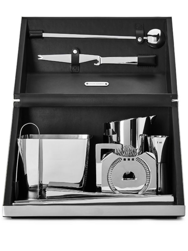 Ralph Lauren Home Silver-Tone Academy Bar Tool Box Set | Browns Barware