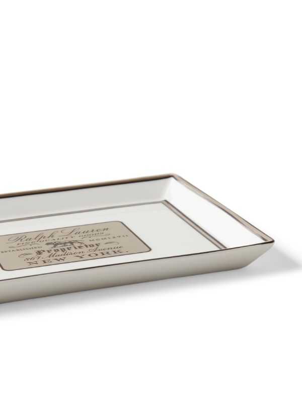 Ralph Lauren Home White Wincott Porcelain Tray | Browns Decorative Trays & Plates