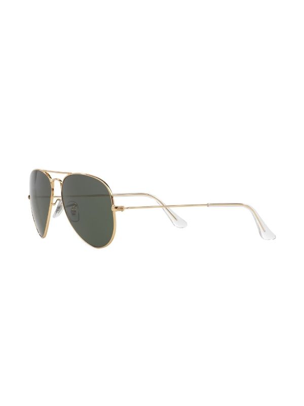 Ray-Ban Gold-Tone Aviator-Style Sunglasses | Browns Sunglasses