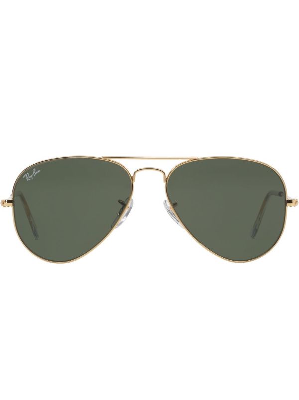 Ray-Ban Gold-Tone Aviator-Style Sunglasses | Browns Sunglasses