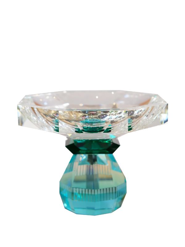 Reflections Copenhagen Blue And Green Madison Crystal Bowl | Browns Decorative Trays & Plates