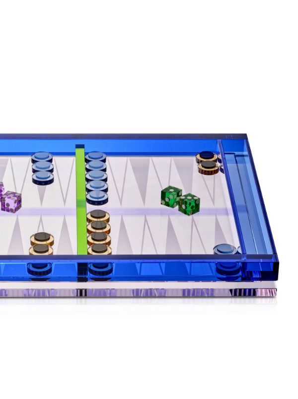Reflections Copenhagen Crystal Backgammon Game | Browns Table Games