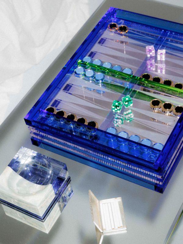 Reflections Copenhagen Crystal Backgammon Game | Browns Table Games