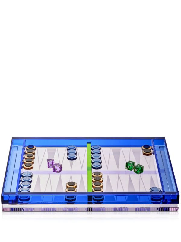 Reflections Copenhagen Crystal Backgammon Game | Browns Table Games