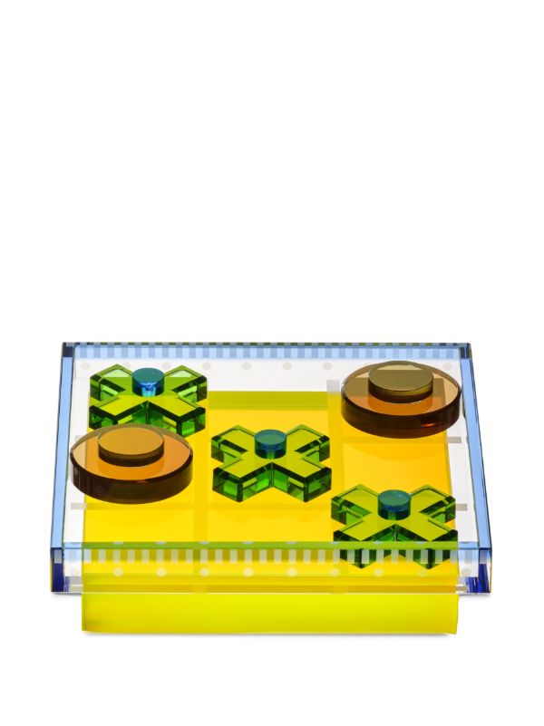 Reflections Copenhagen Crystal Tic-Tac-Toe Game | Browns Table Games