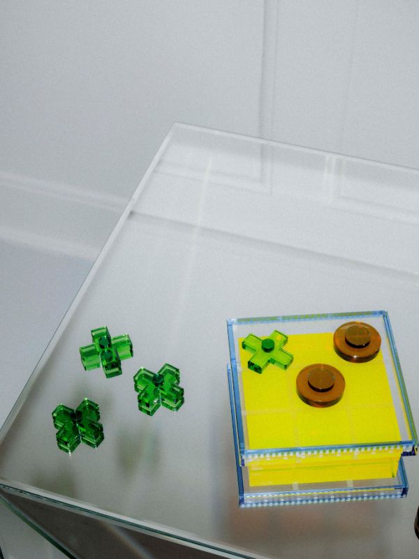 Reflections Copenhagen Crystal Tic-Tac-Toe Game | Browns Table Games