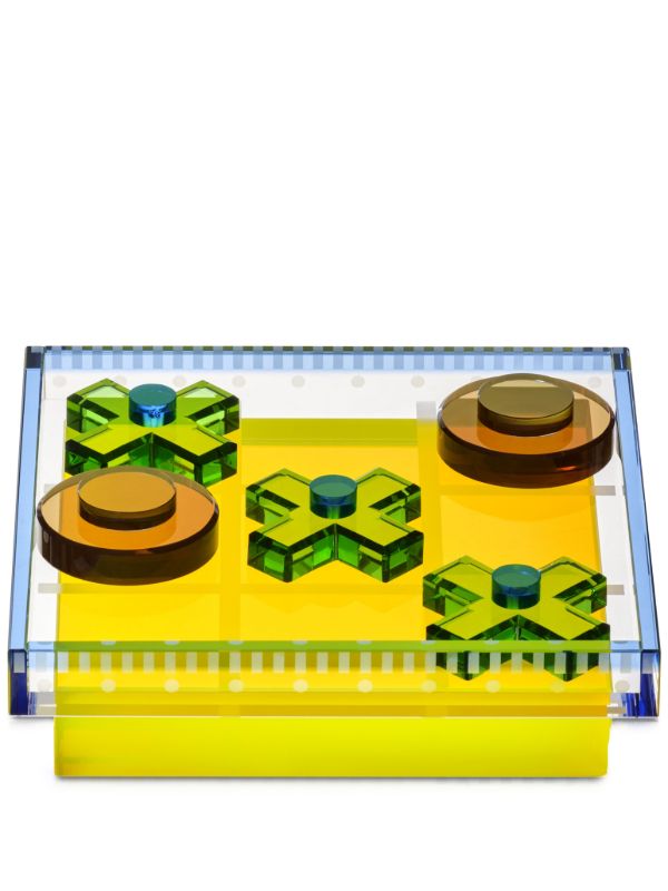 Reflections Copenhagen Crystal Tic-Tac-Toe Game | Browns Table Games