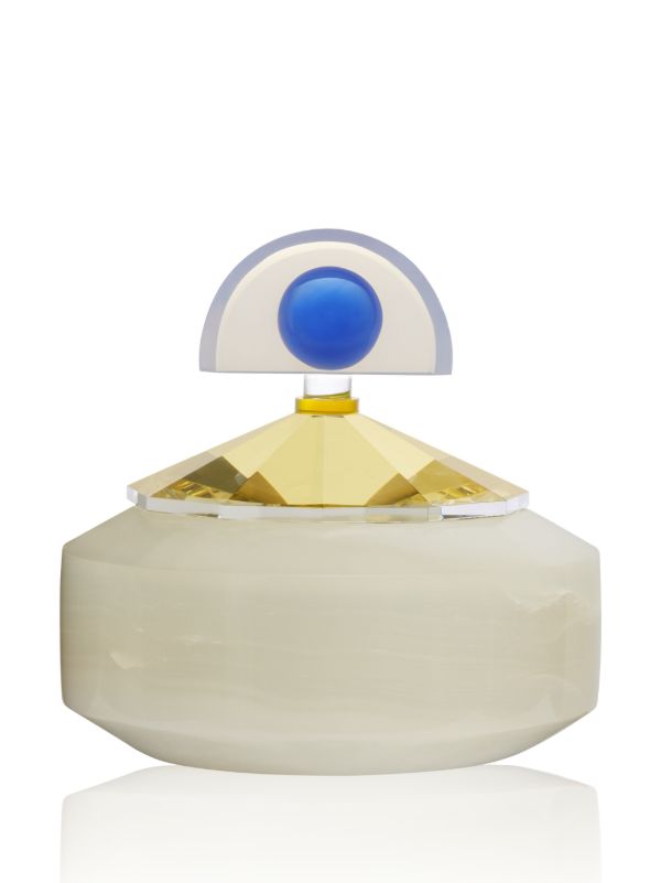 Reflections Copenhagen White Blueberry Onyx And Crystal Bonbonniere | Browns Decorative Trays & Plates