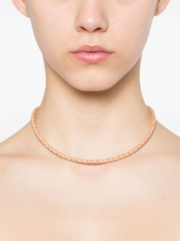 RENATO CIPULLO 18K Yellow Gold Intreccia Leater Necklace | Browns Fine Necklaces