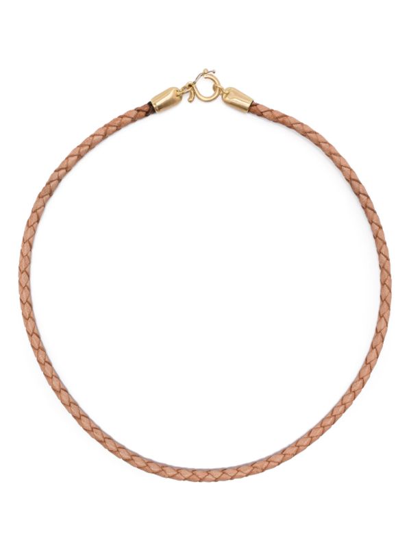 RENATO CIPULLO 18K Yellow Gold Intreccia Leater Necklace | Browns Fine Necklaces