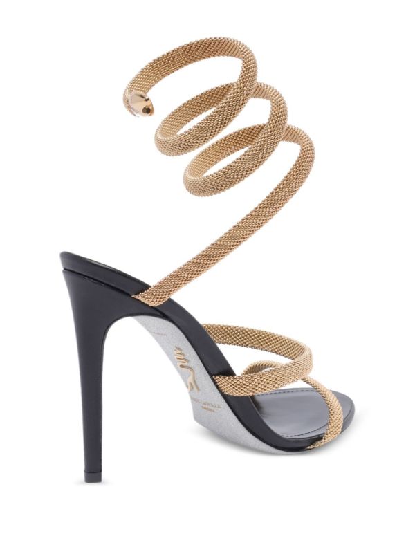 René Caovilla 120mm Crystal-Embellished Sandals | Browns Sandals