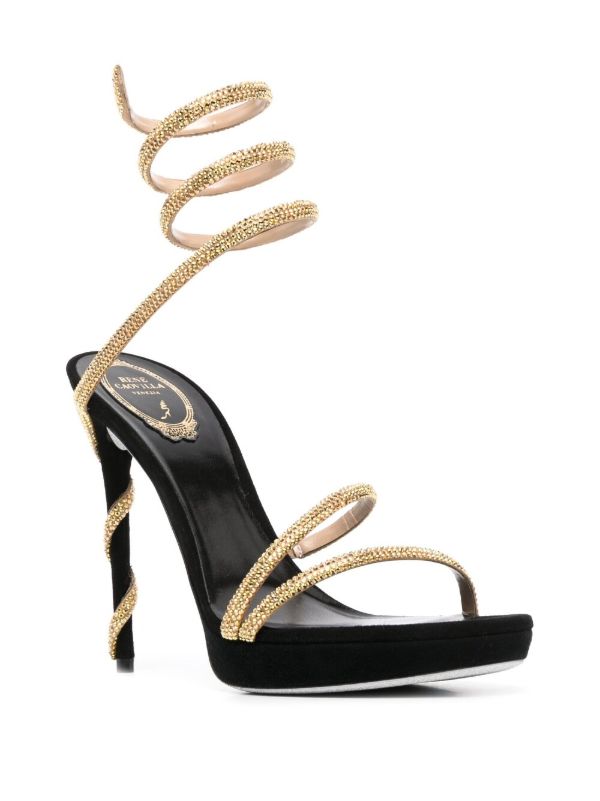 René Caovilla Cleo Crystal-embellished Sandals | Browns Sandals