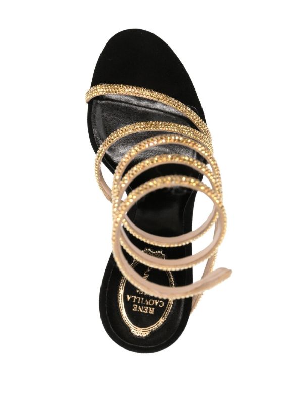 René Caovilla Cleo Crystal-embellished Sandals | Browns Sandals