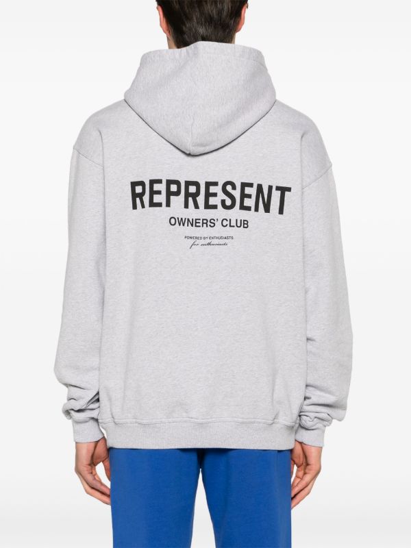 Represent Grey Owners Club Cotton Hoodie | Browns Hoodies