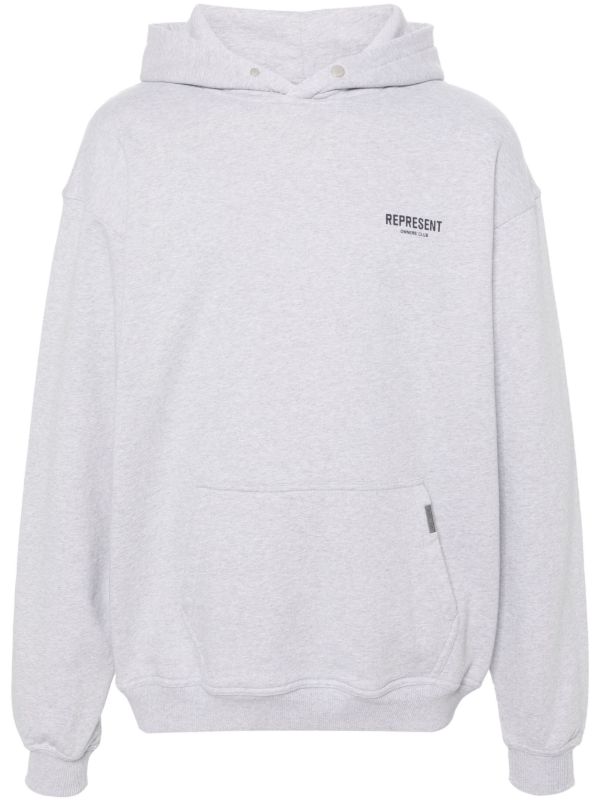 Represent Grey Owners Club Cotton Hoodie | Browns Hoodies