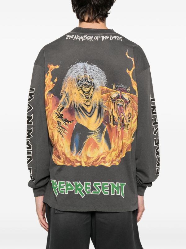 Represent Iron Maiden Number Of The Beast T-shirt | Browns T-Shirts